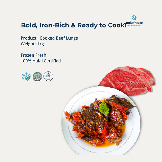 Cooked Beef Lungs 500g