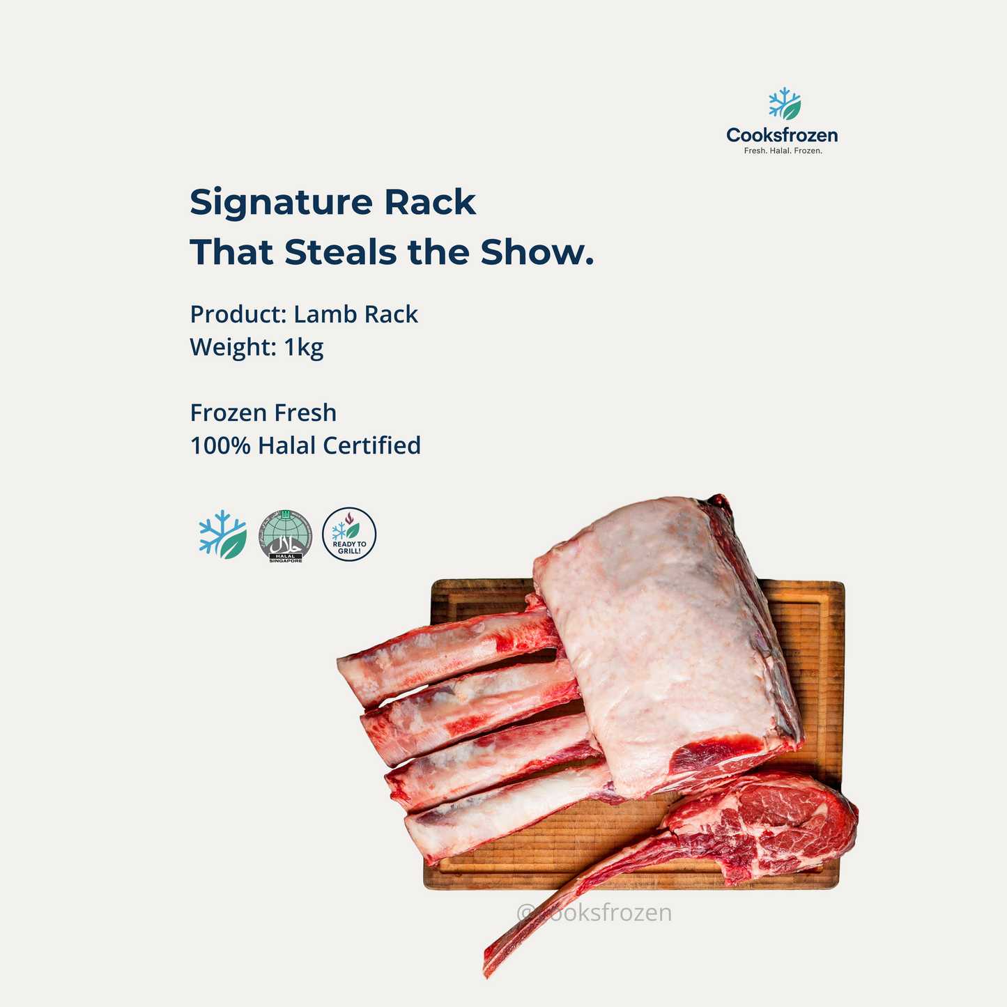 Lamb Rack 750g